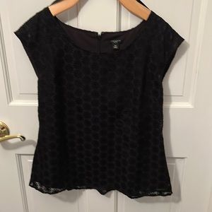 Black peplum top